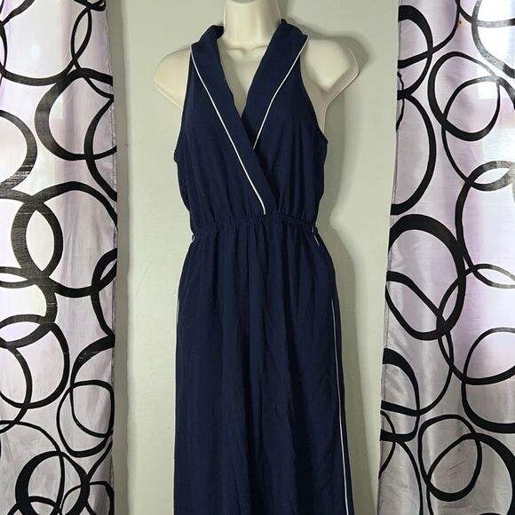 Forever 21 Contemporary Navy Blue Jumpsuit Small - Picture 1 of 14